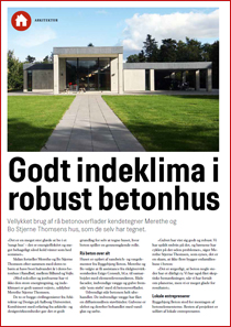 Godt indeklima i robust betonhus