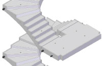 Halvsvingstrapper fra Industri Beton A/S