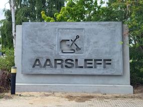 Logoskilt til Per Aarsleff A/S